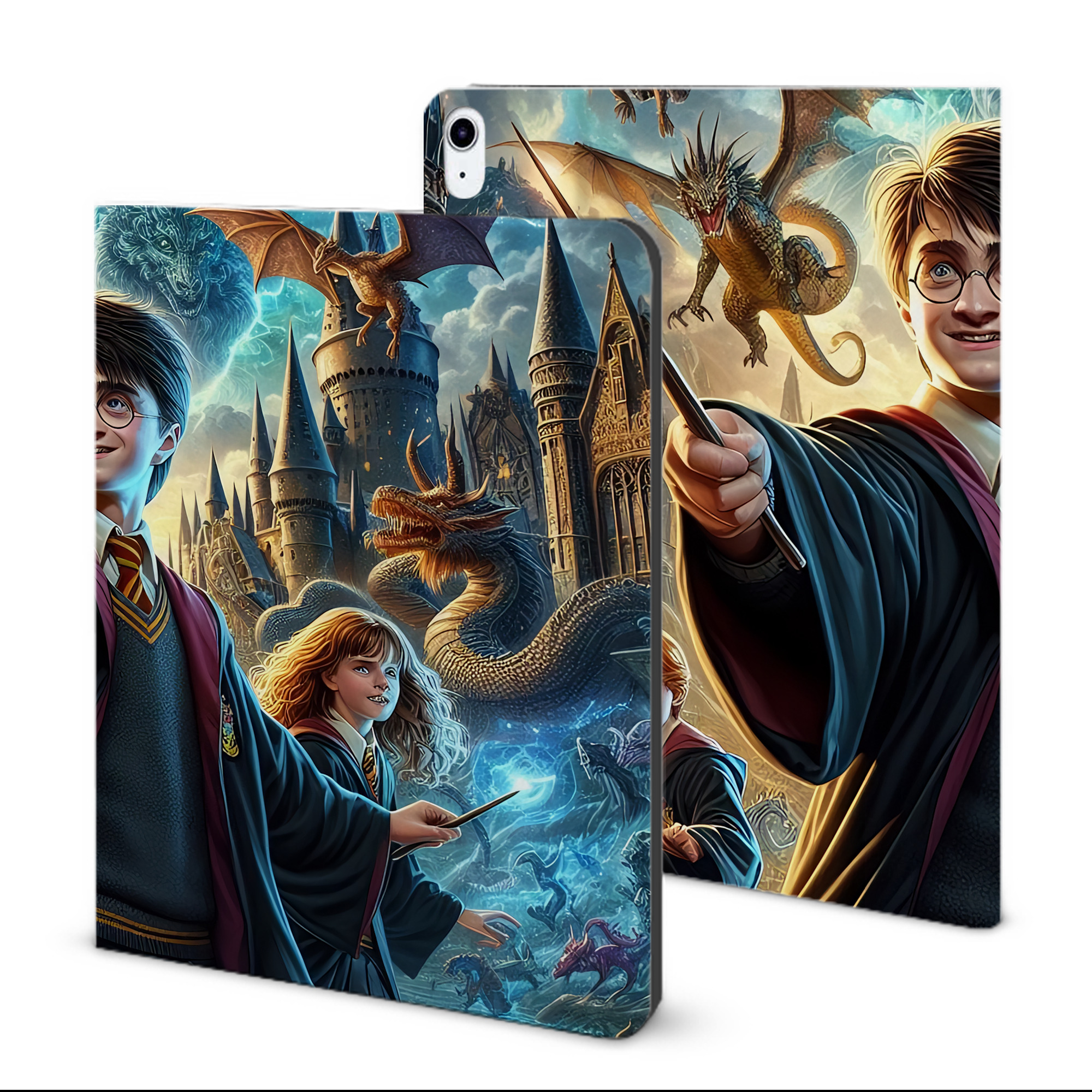 （画像用） Harry Potter ハリー・ポッターシリーズ IPad ケース ブック型 PUレザー TPU 耐衝撃 軽量 薄型 ペン収納なし 全面保護 IPad 各モデル対応
